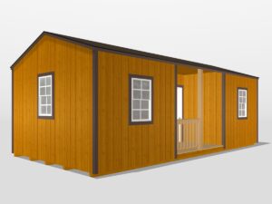 Center Porch Gable Cabin