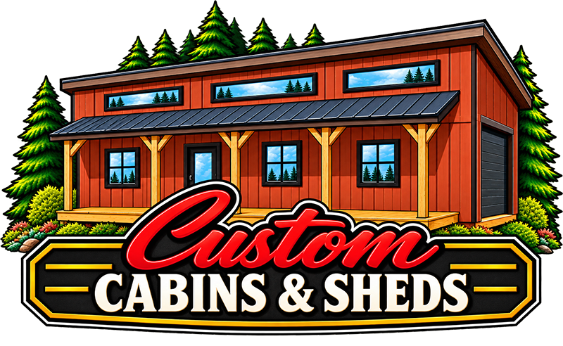 Custom Cabins & Sheds Logo